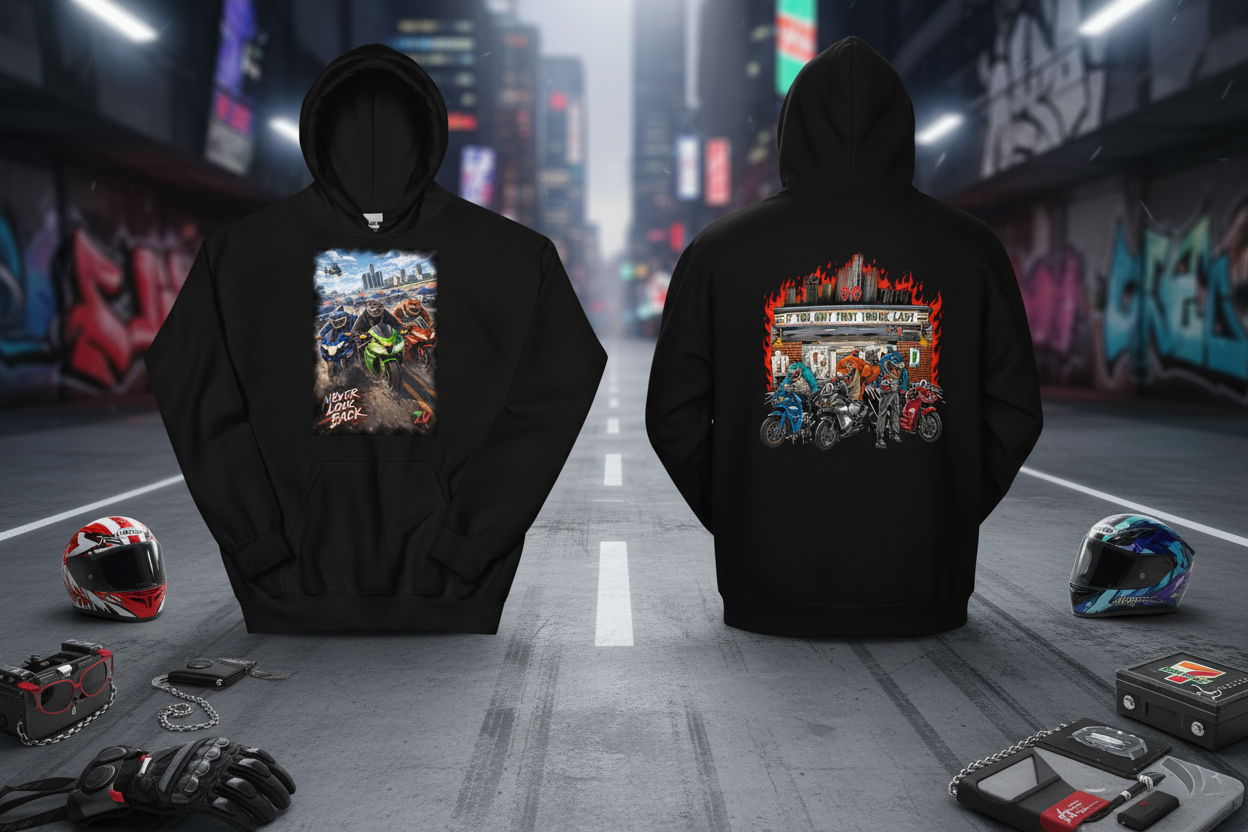 7-11 Hoodie Front and Back