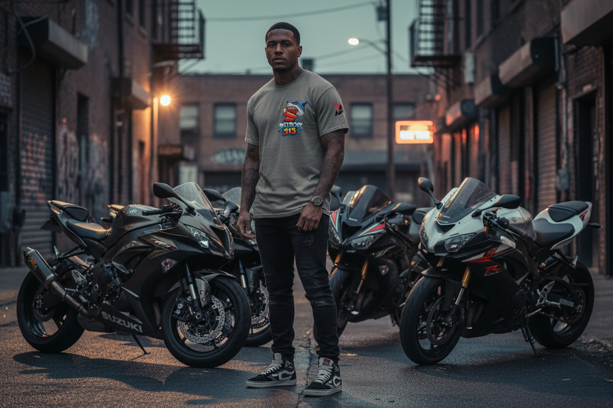 7ev T-Shirt Graphite Heather Front Lifestyle