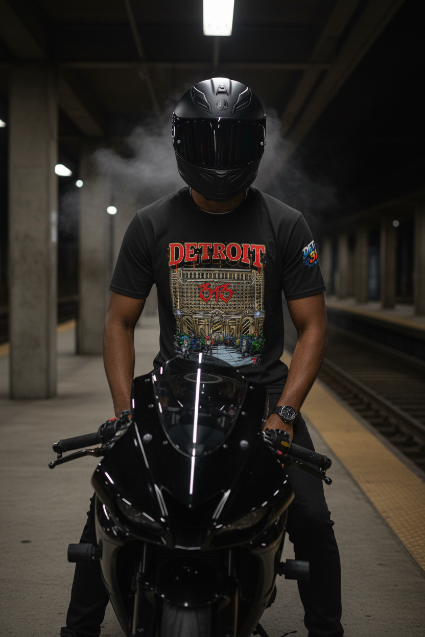 Front view - chest-up with helmet